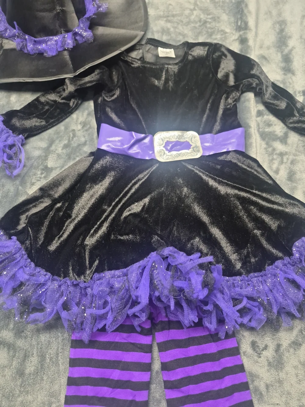 Shreddy Witch Toddler Costume - Black & Purple - Picture 4 of 6